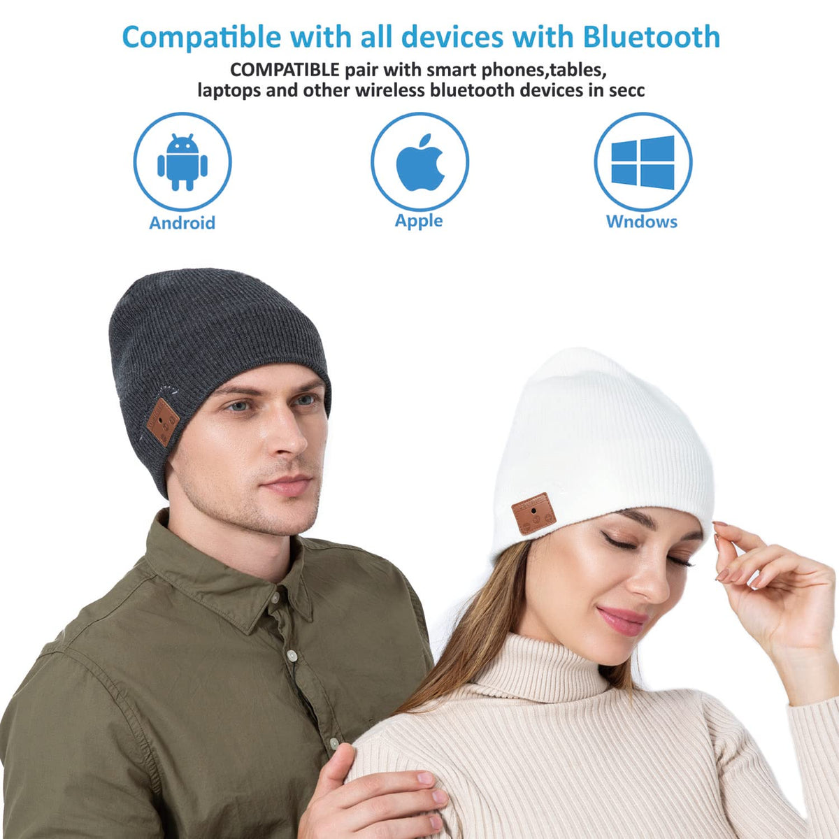 Bluetooth Knit Winter Cap with Microphone L915