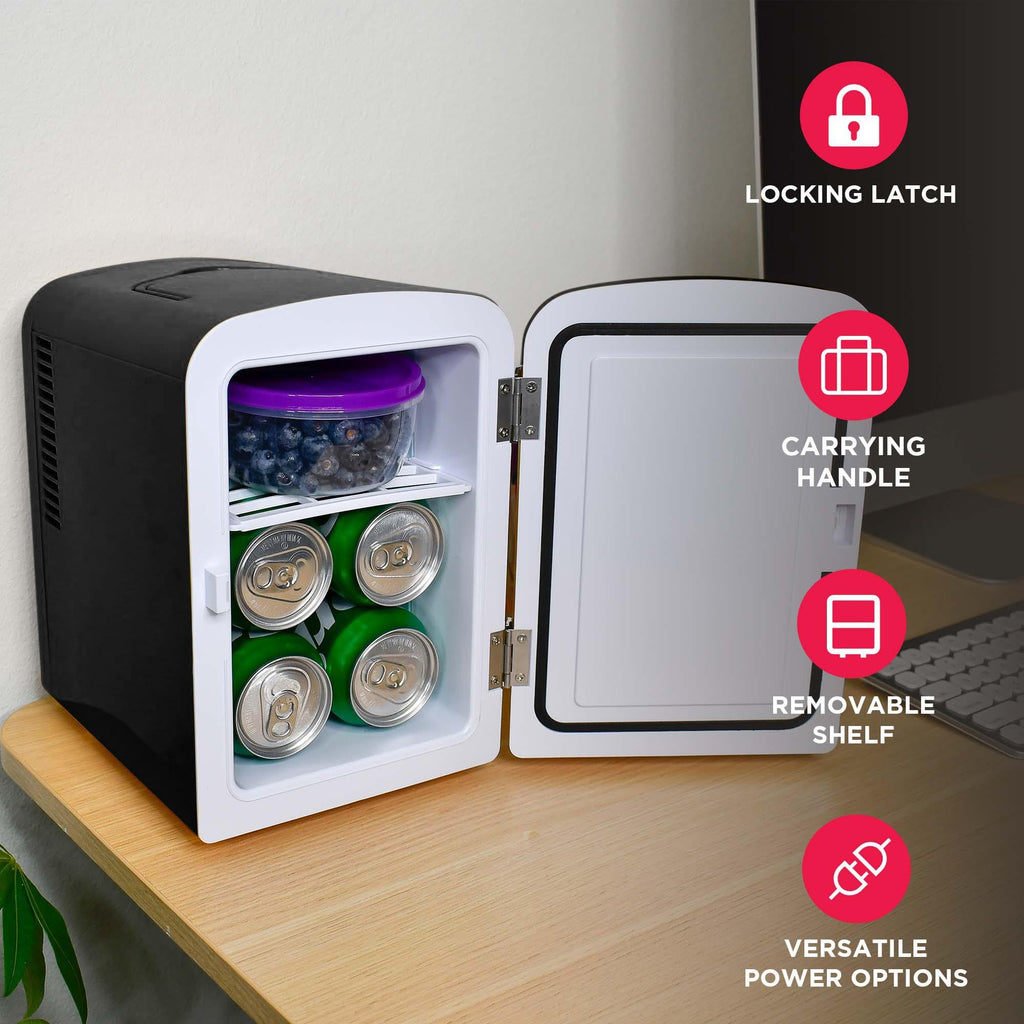 6 Can Retro Mini Portable Personal Fridge/Cooler V581