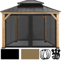 10' x 10' Gazebo Canopy Mosquito Netting Sidewalls N42242