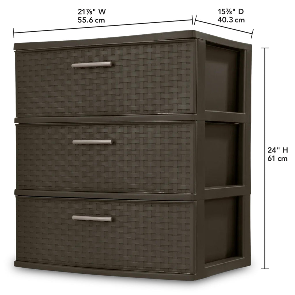3-Drawer Storage Unit 4-Pack W106865