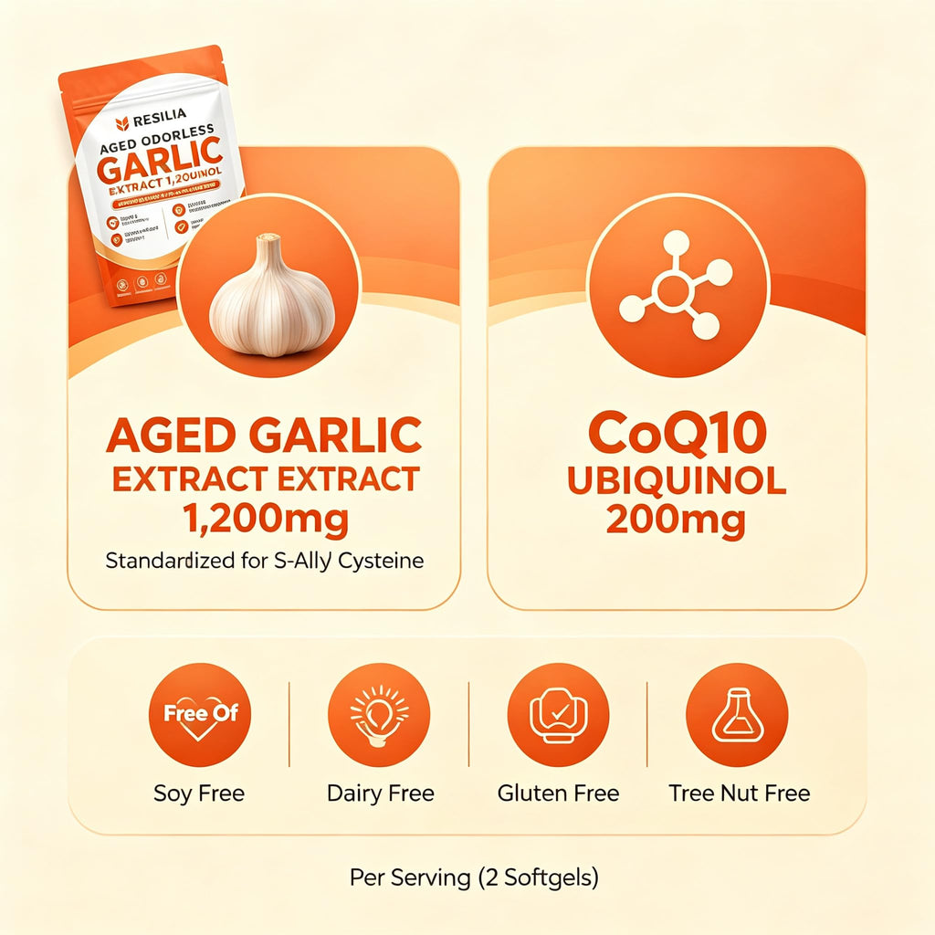 Aged Garlic Supplement 180 Softgels 1200mg M831