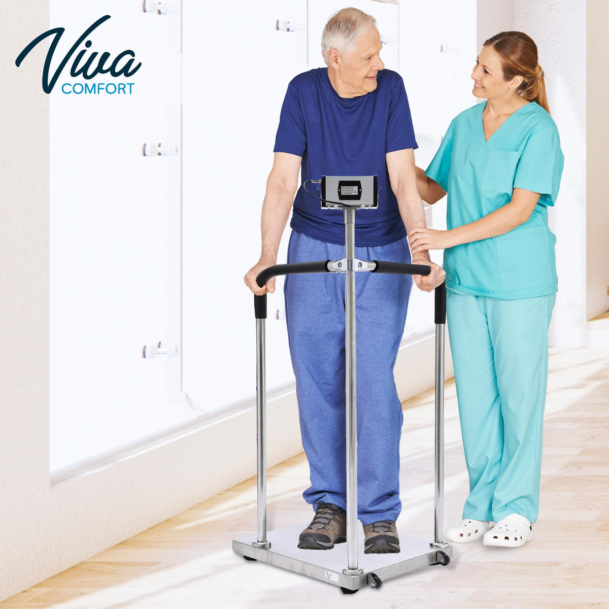Medical Grade Digital Scale with Handles 660 lb Weight Capacity S1757