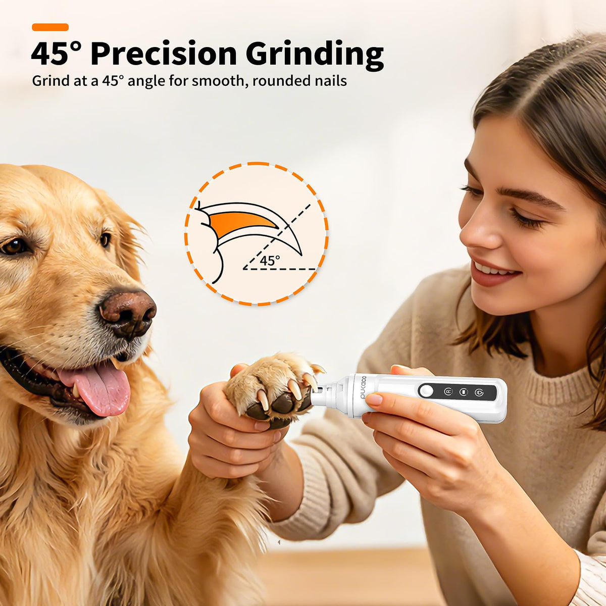 Electric Dog Nail Grinder with LED Light G788981