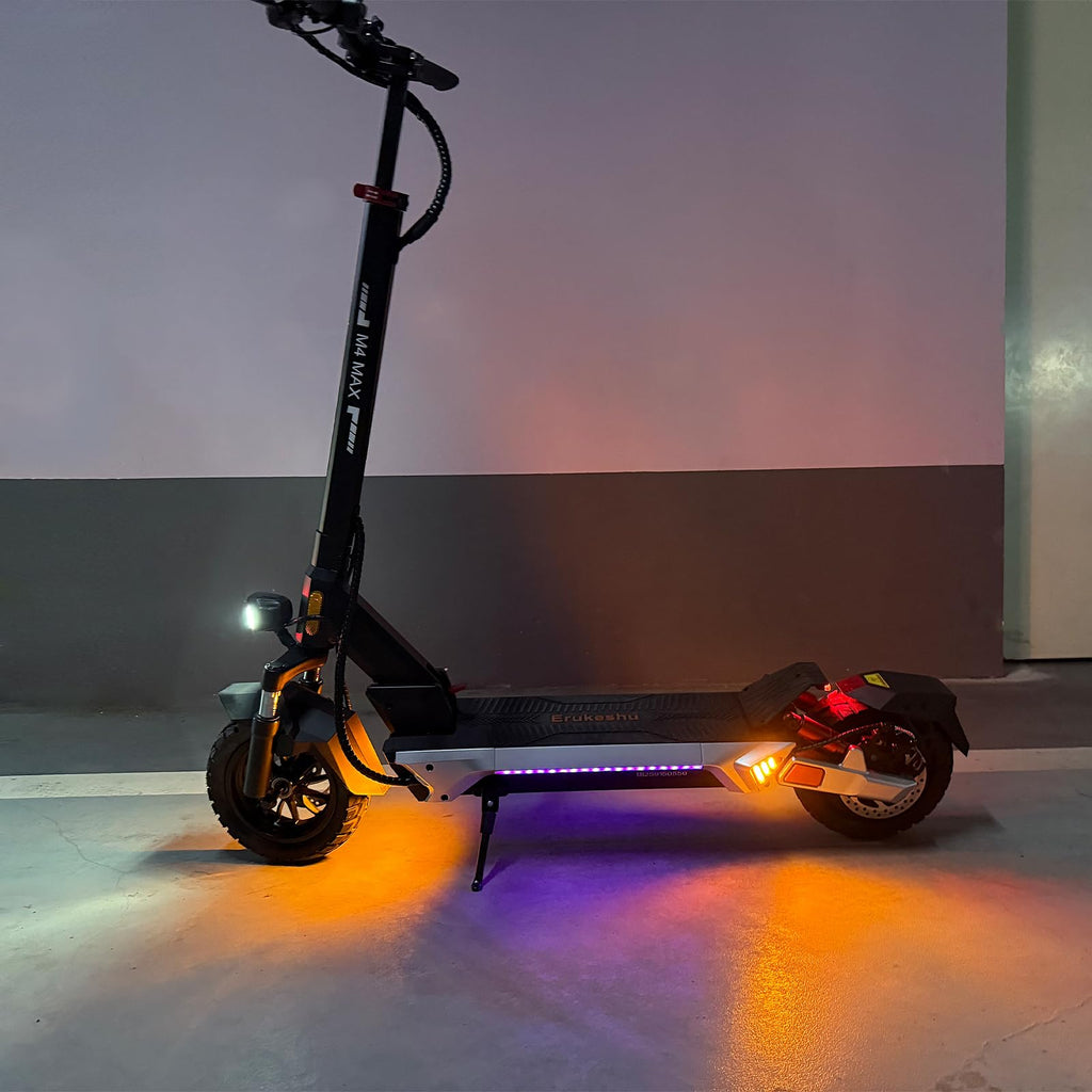 Electric Scooter 1600/4000/6000W Motor 50 Miles Range 10" Off Road Tire Folding E-Scooter with Detachable Seat N438
