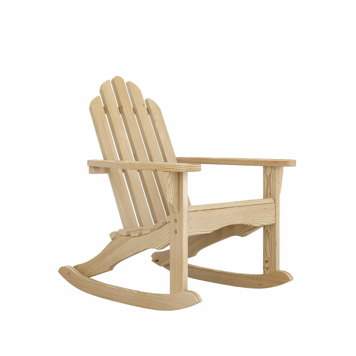 Unfinished Treated Pine Wood Outdoor Rocking Chair Z23568