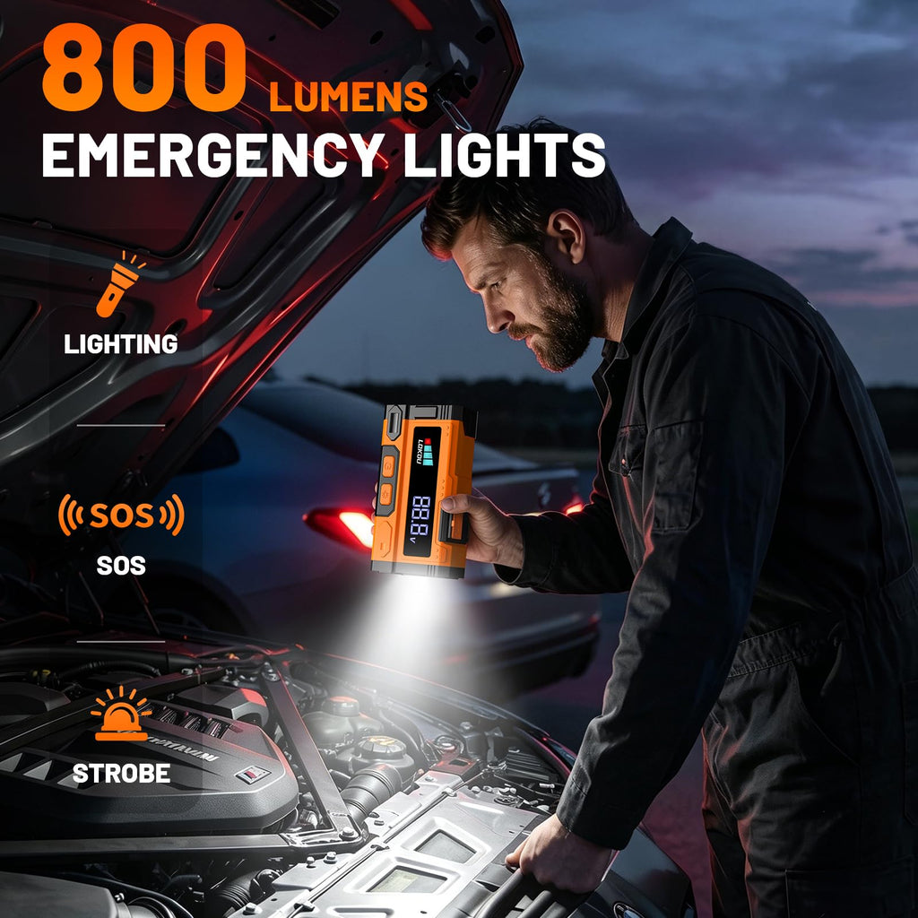 5000A 12V Portable Lithium Jump Starter O735