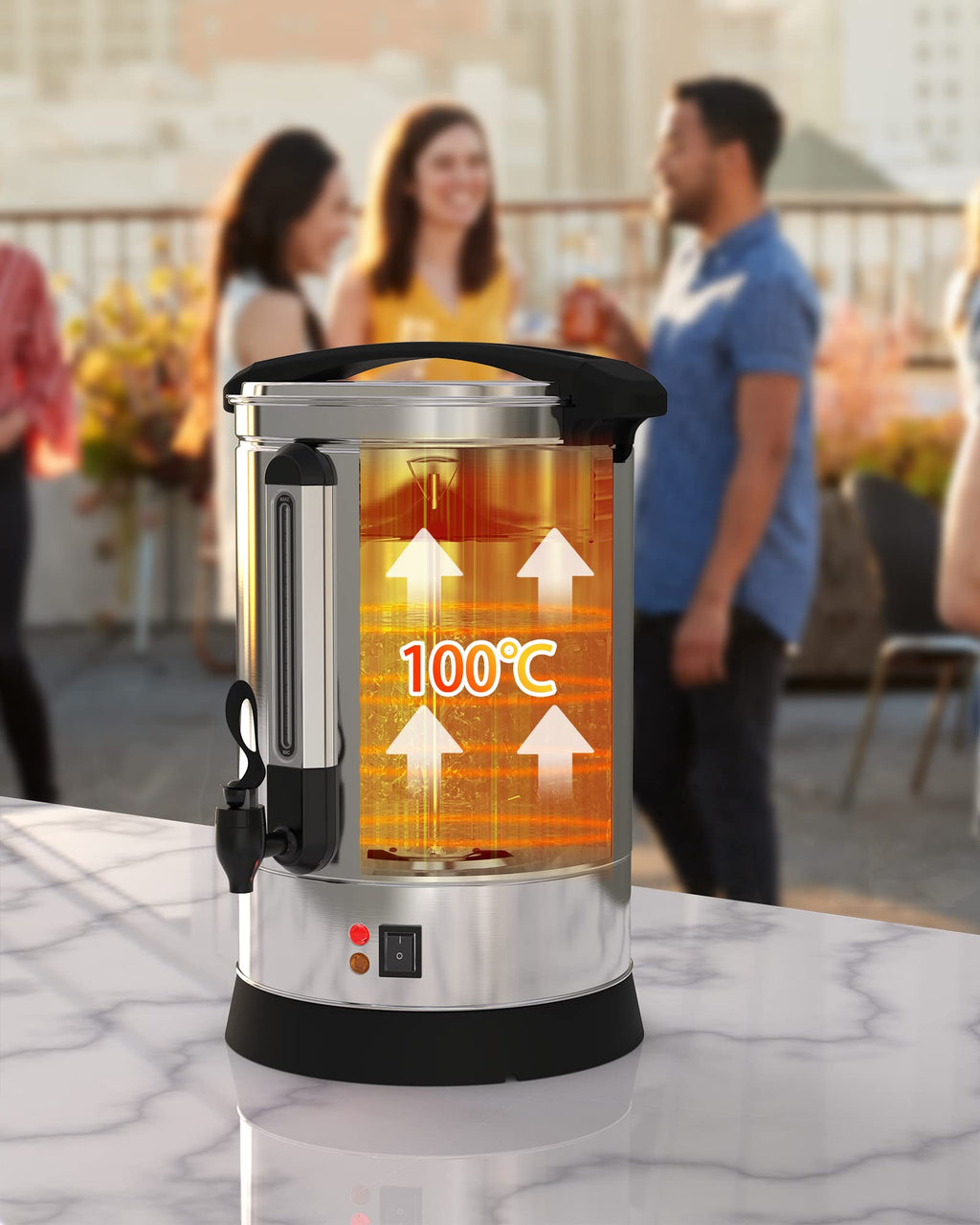 100 Cup Stainless Steel Electric Coffee Urn Y55893