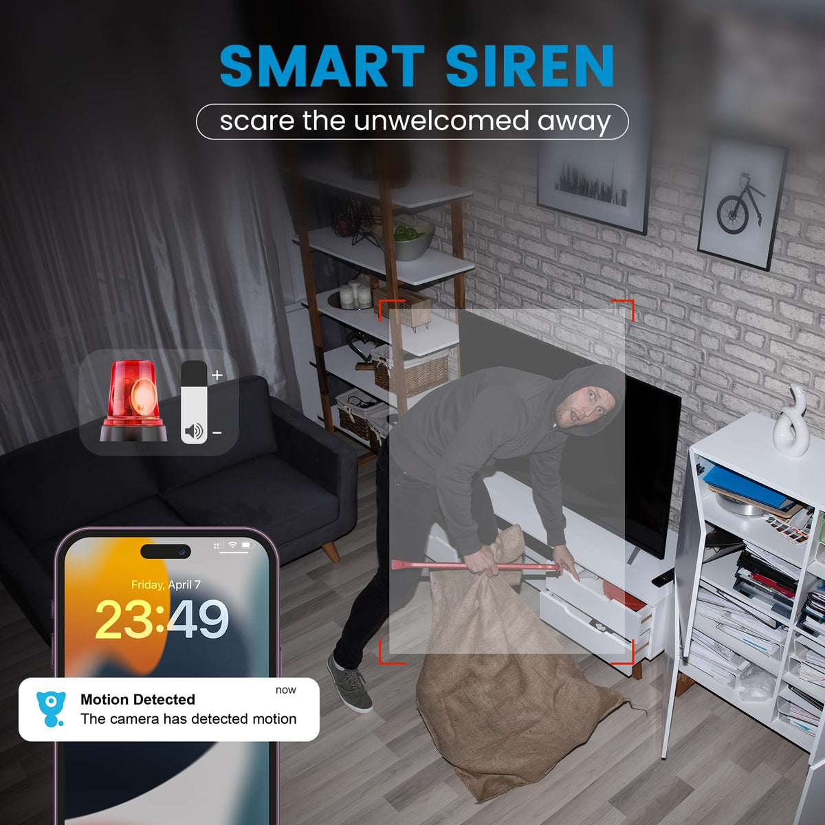 2K Indoor Security Camera with Night Vision U987