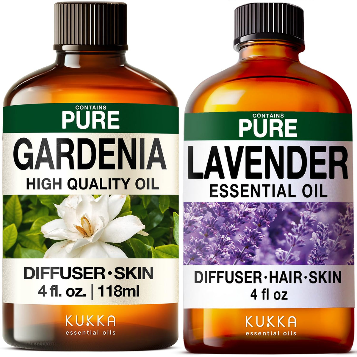Gardenia & Lavender Essential Oil Set 2X 4 Fl Oz B804393