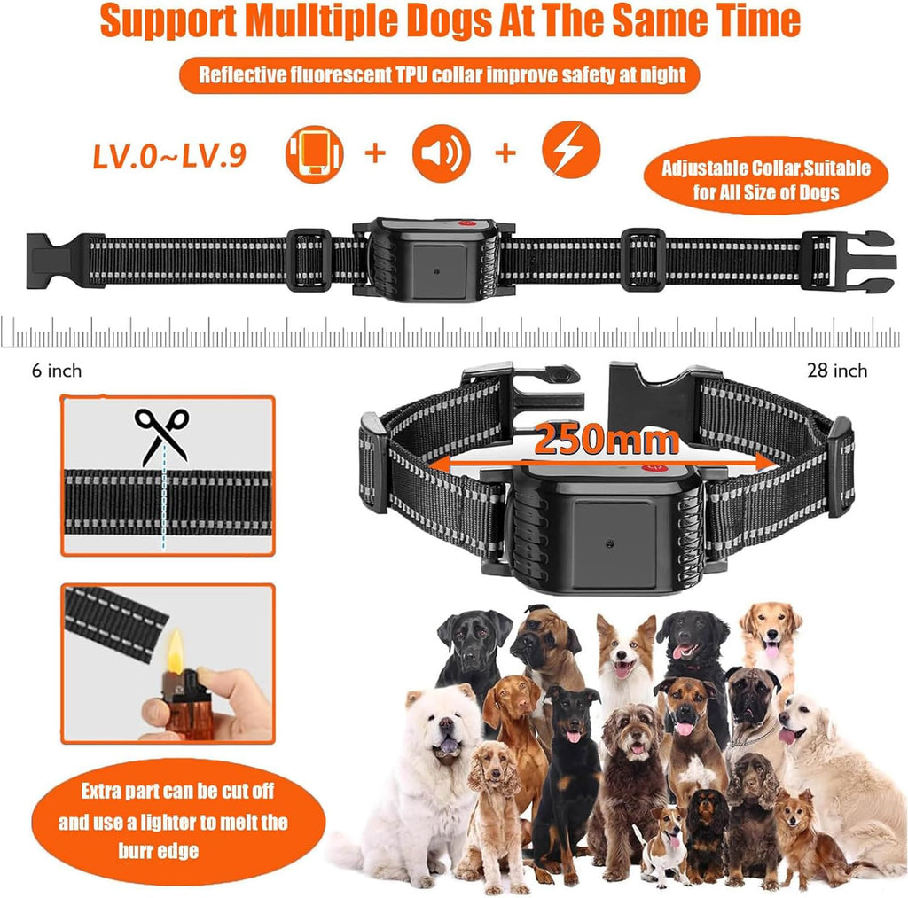 Wireless Electric Dog Fence & Training Collar 2-in-1, Waterproof Rechargeable, Up to 8 Acre E1469