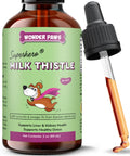 Milk Thistle Liver Support for Dogs with Salmon Oil & Curcumin 2 Oz E993