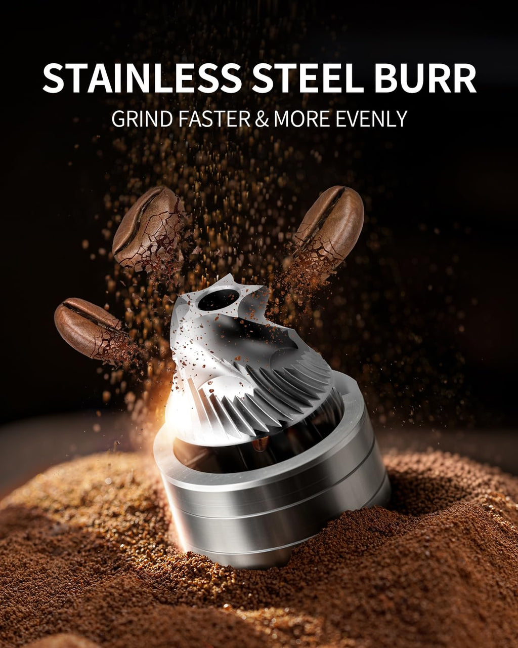 Manual Stainless Steel Burr Coffee Grinder E920