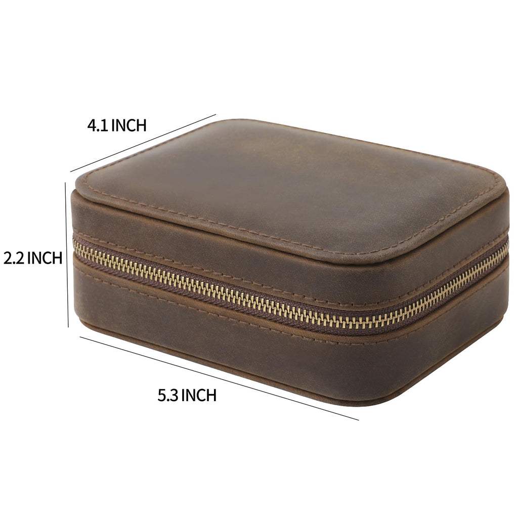 Leather Guitar Pick Case Holder Box V587