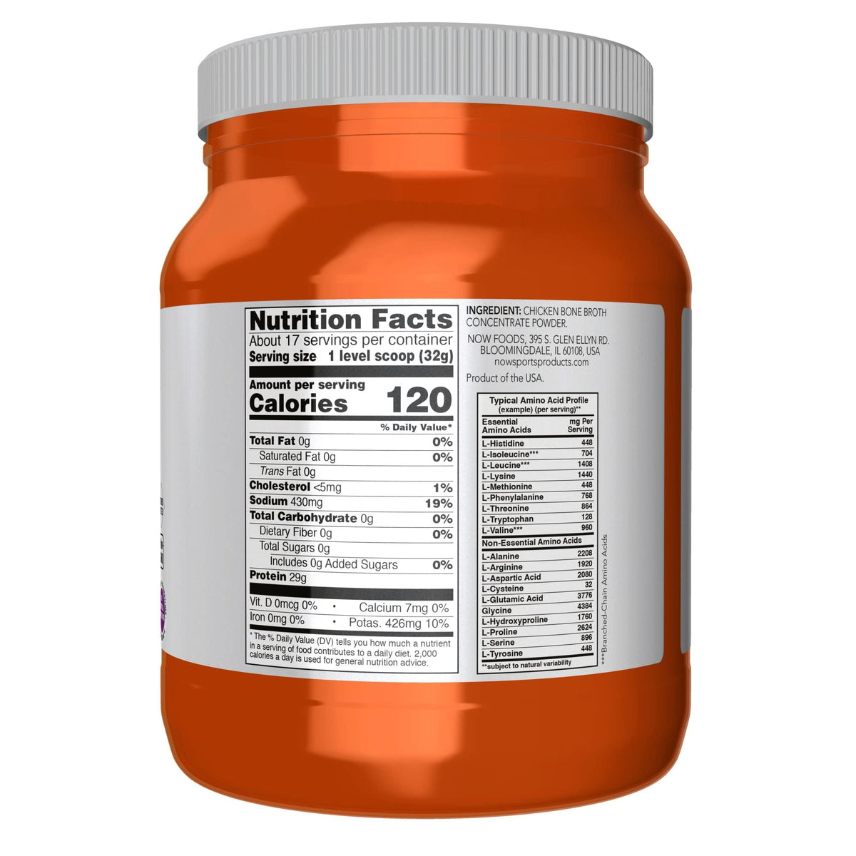 Chicken Bone Broth Powder 1.2 lb M359