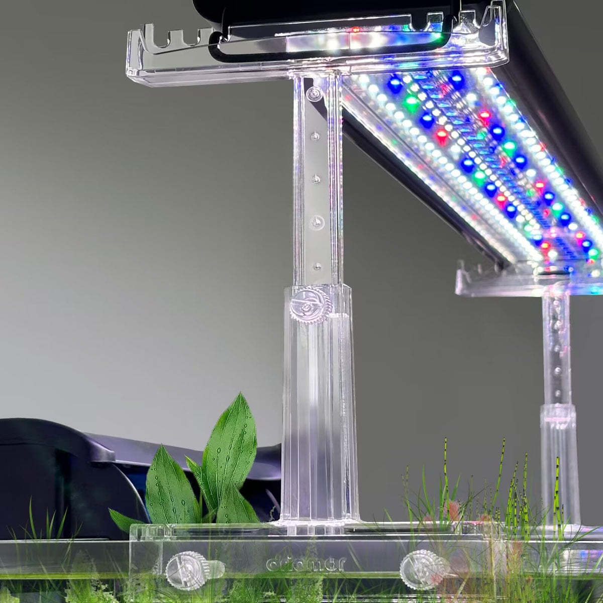 Adjustable Clear Acrylic Aquarium Light Riser Stand 2pcs Y2901