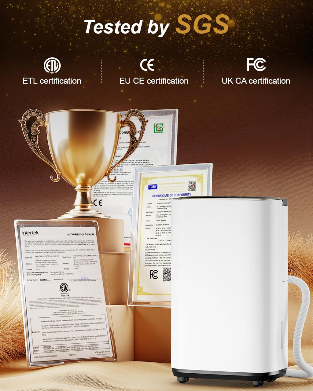 5000 Sq. Ft. 50 Pint Dehumidifier with Drain Hose D7989