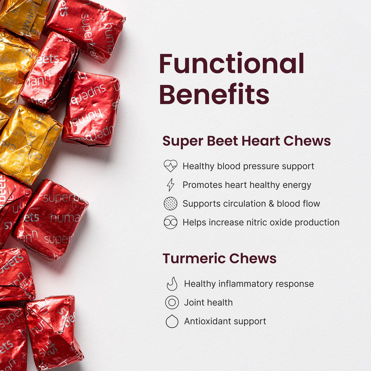 Beetroot and Turmeric Chews 90 Count L222