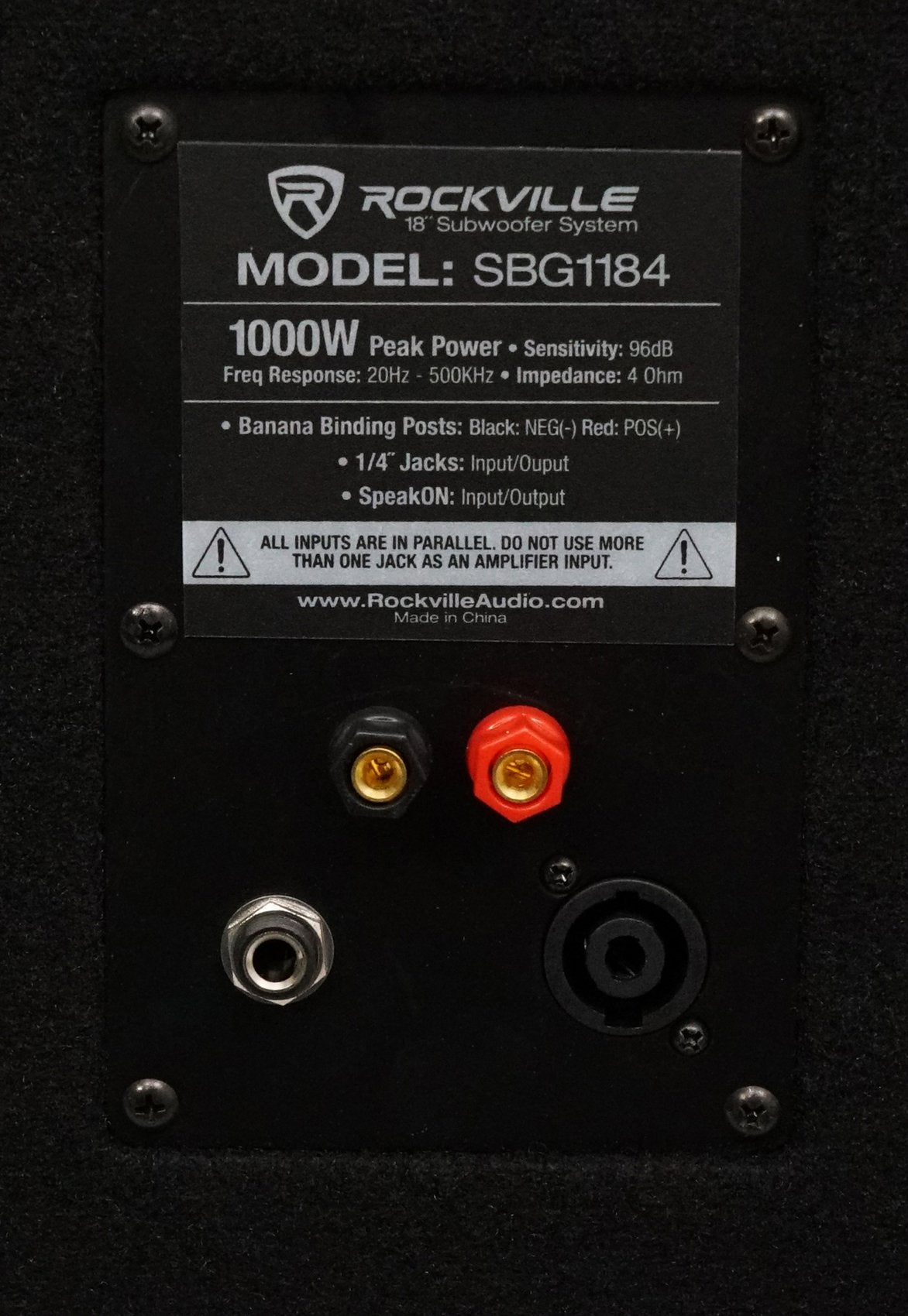 18" Passive DJ Subwoofer 4 Ohm MDF W48591