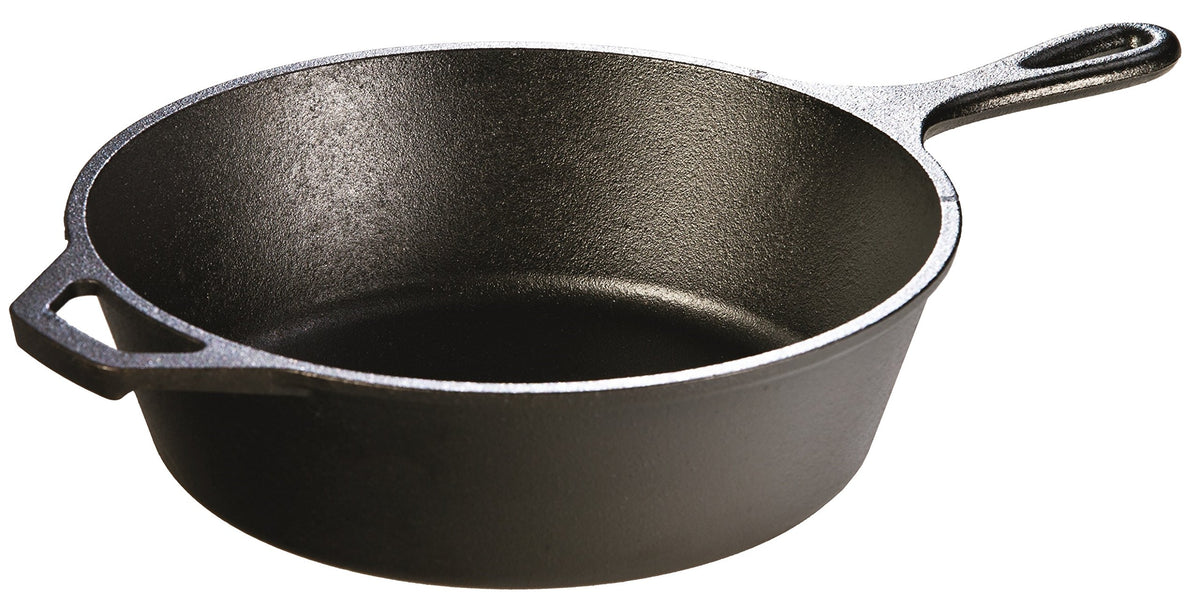 Cast Iron Deep Skillet with Tempered Glass Lid M5554