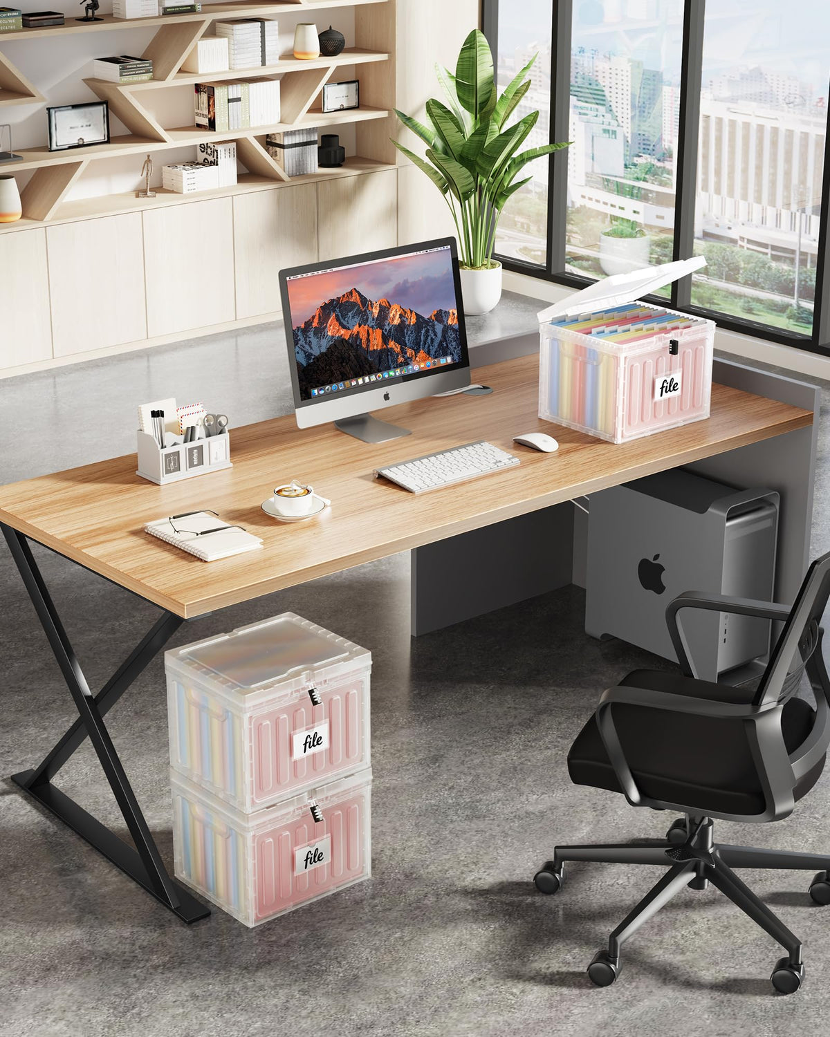 2 Drawer Plastic File Cabinet G1541