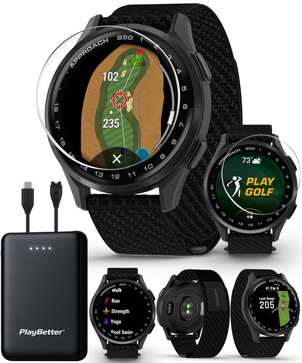 Slate Black Golf GPS Watch O994