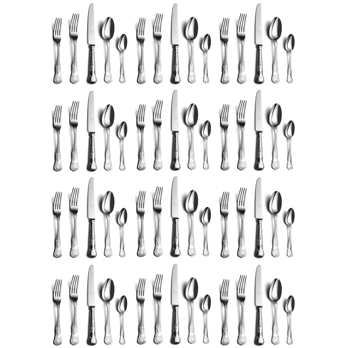 60 Piece 18 10 Stainless Steel Silverware Set A866442