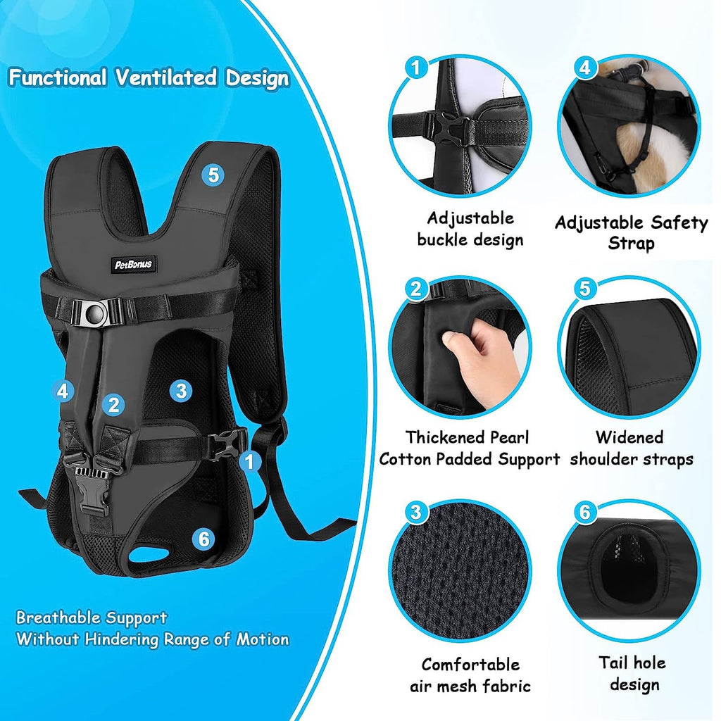 Adjustable Legs Out Dog Carrier Backpack Q985