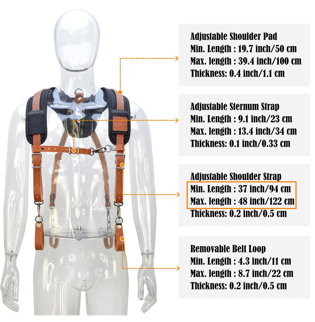 Leather Tool Belt Suspenders D374796
