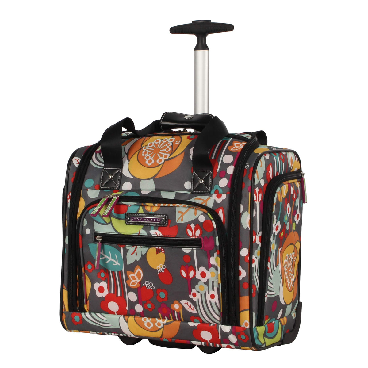 15 Inch Carry On Rolling Wheels Suitcase K245