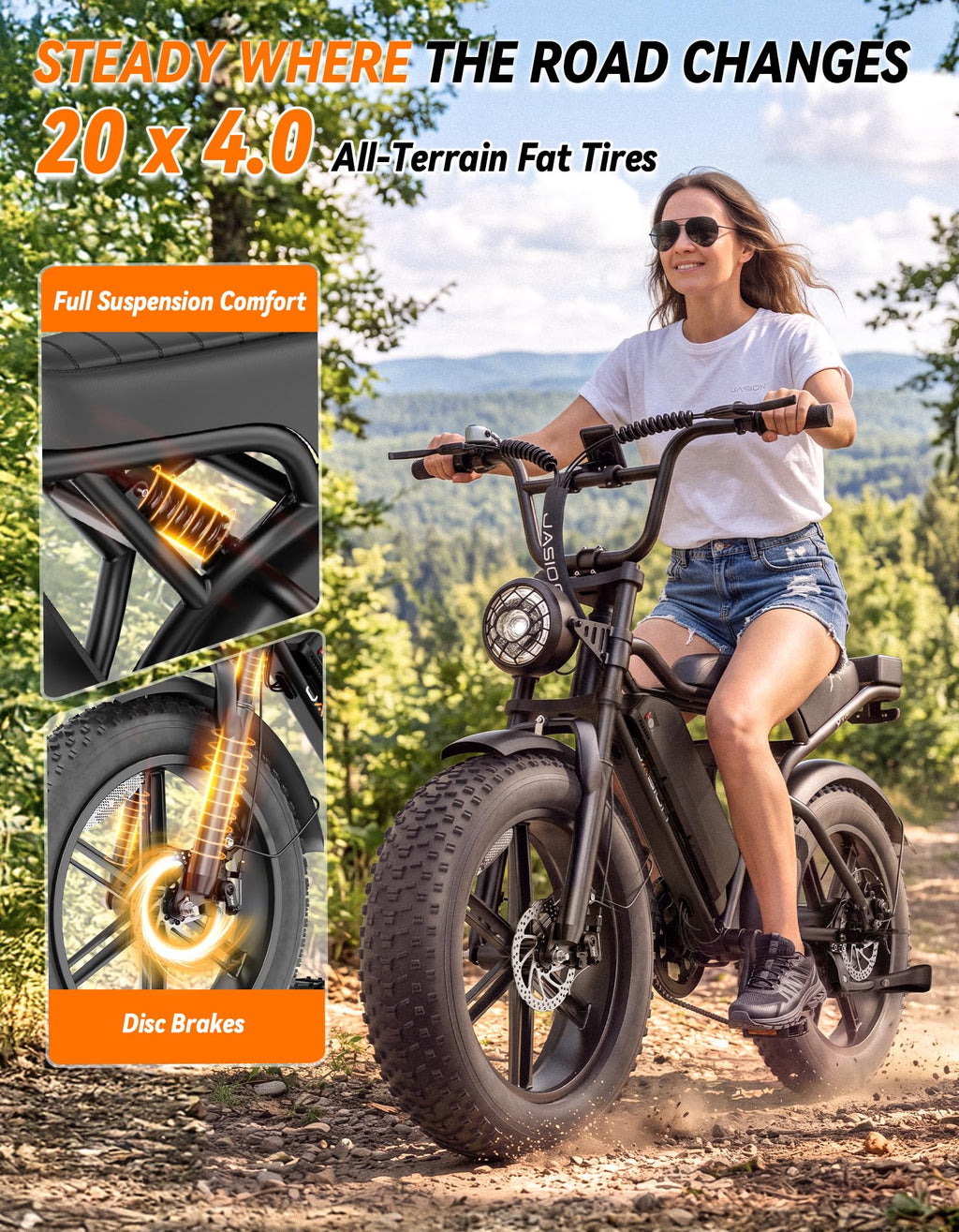Electric Bike, 2000W Peak, Fat Tire H468391