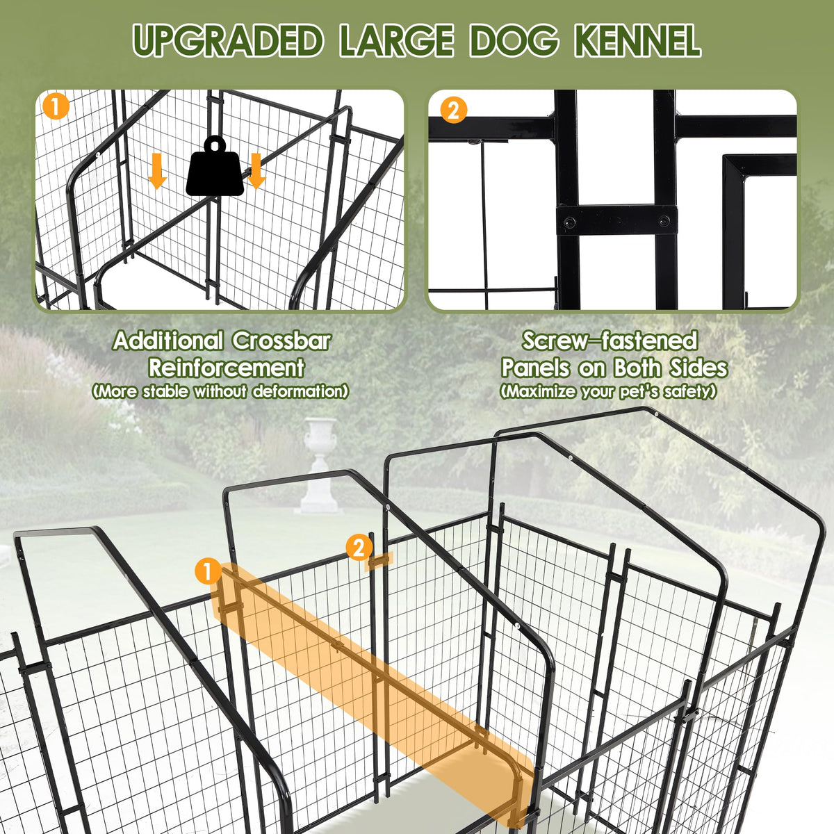 8x4x6 FT Dog Kennel E9699