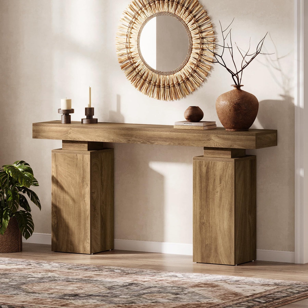 63-Inch Farmhouse Console Table K245085