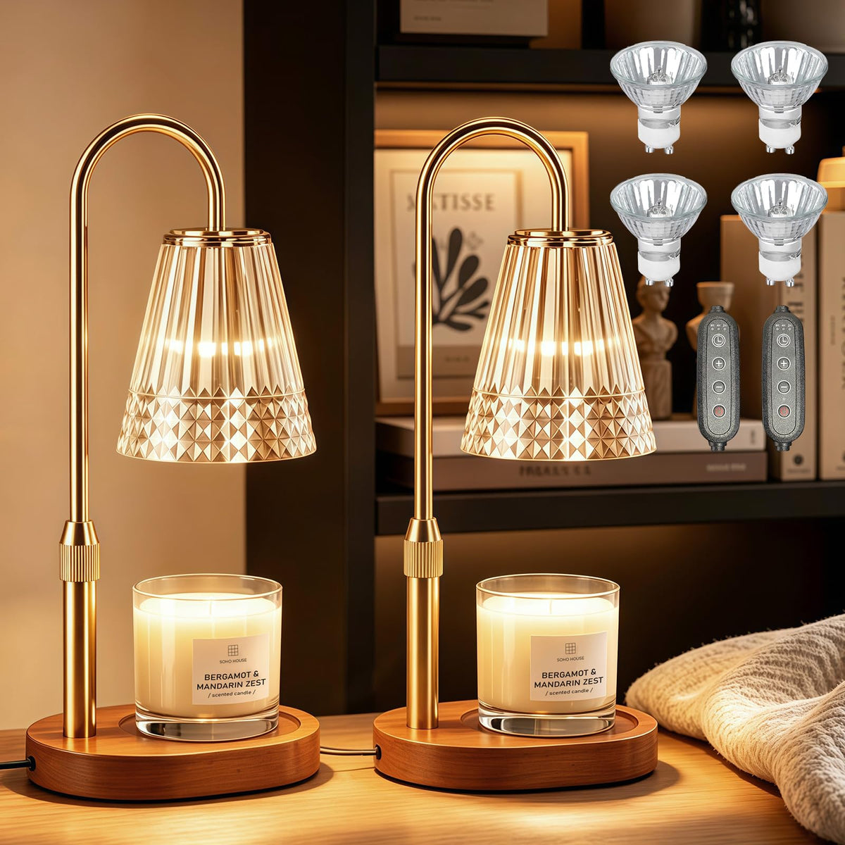 Candle Warmer Lamp with Timer I483044