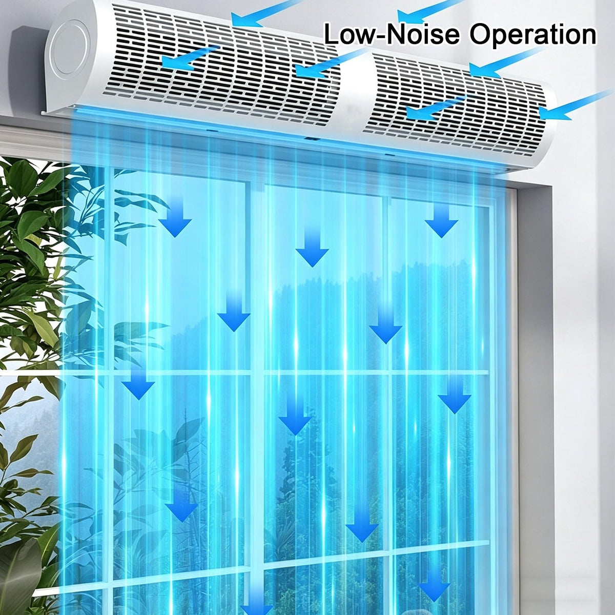 Wall Mounted Air Curtains Dual Speed Control 220V T208