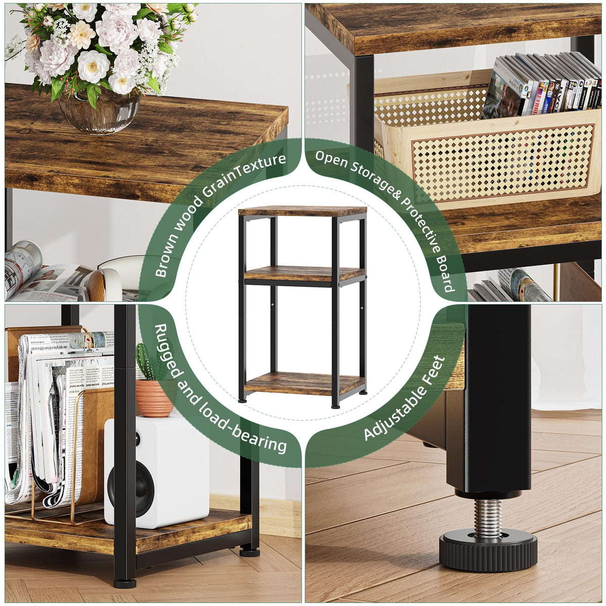3 Tiers Shelf Side Table P29455