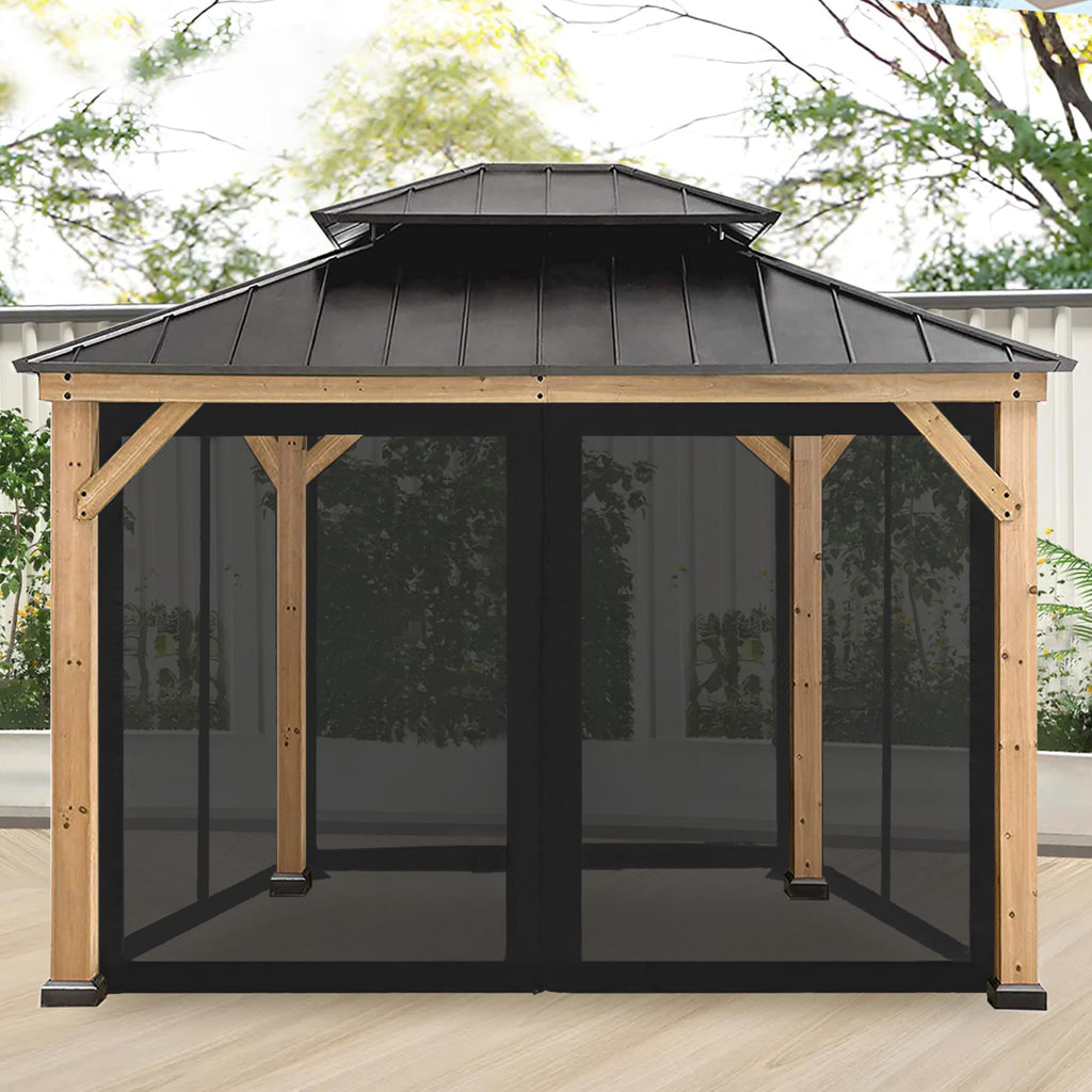 10' x 10' Gazebo Canopy Mosquito Netting Sidewalls N42242