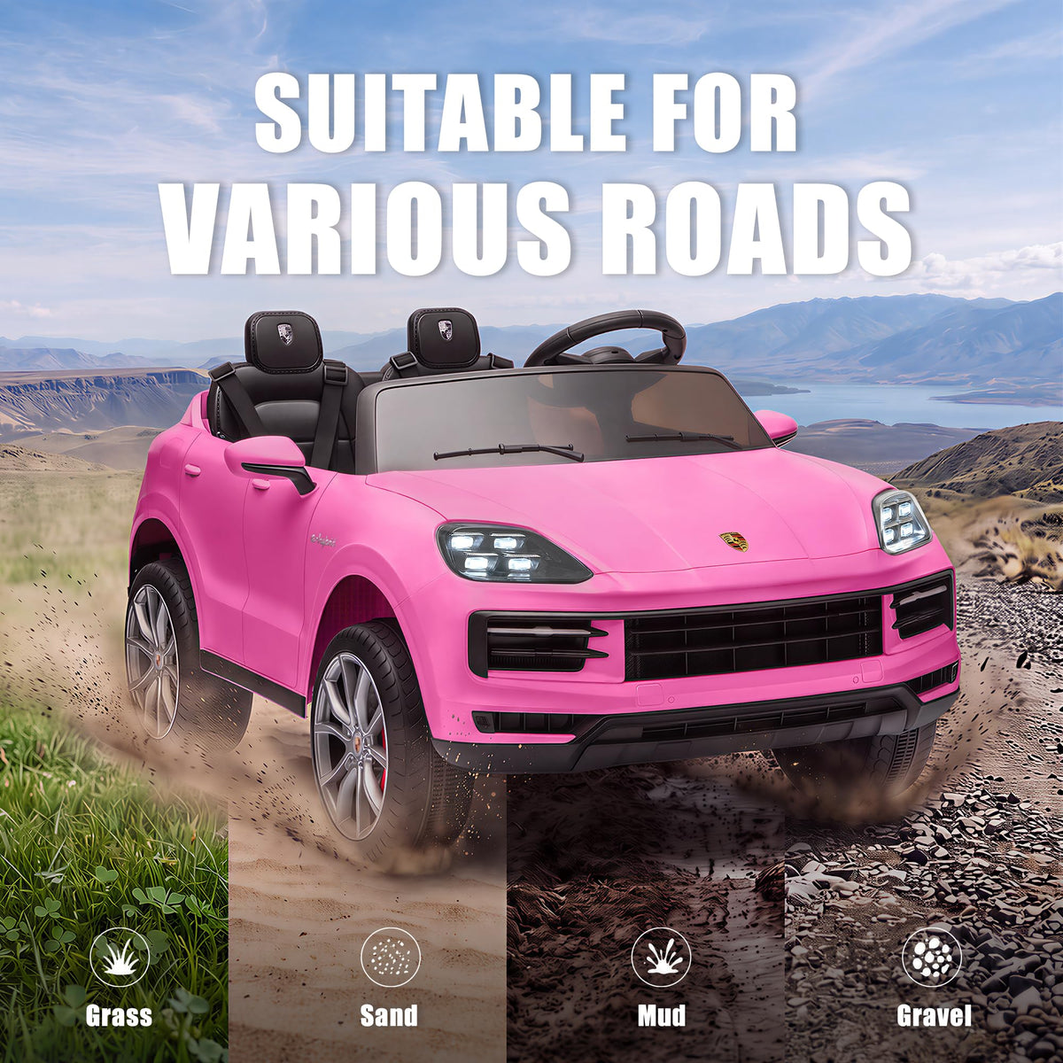 24v 2-Seater Ride On Car with Remote Control R7159