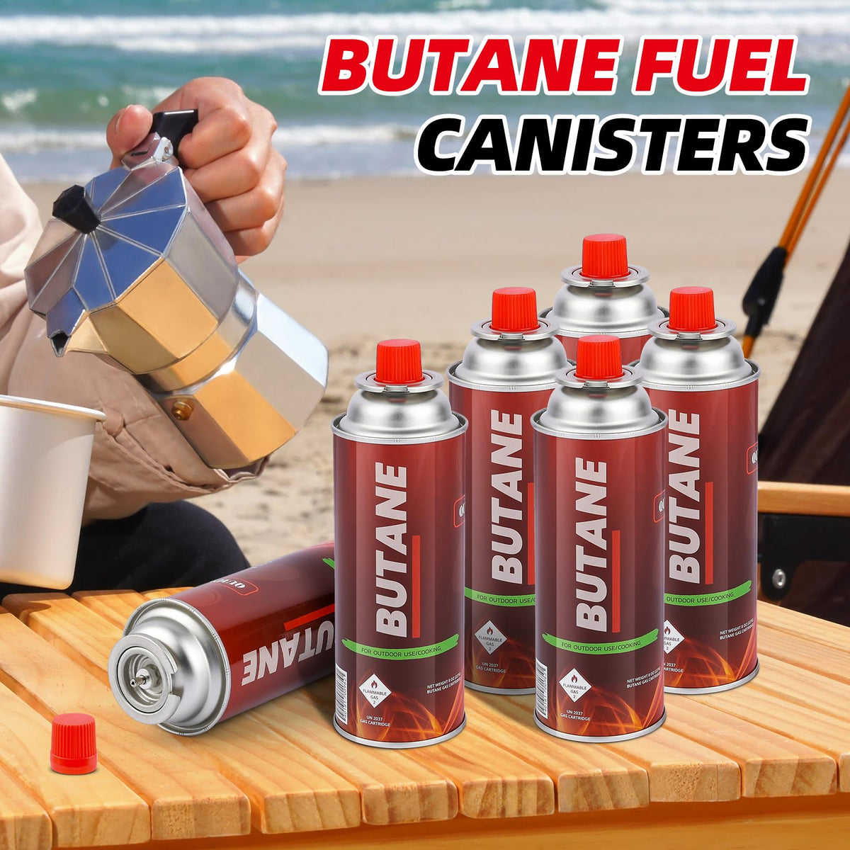 Butane Fuel Canisters 12 Pack E855