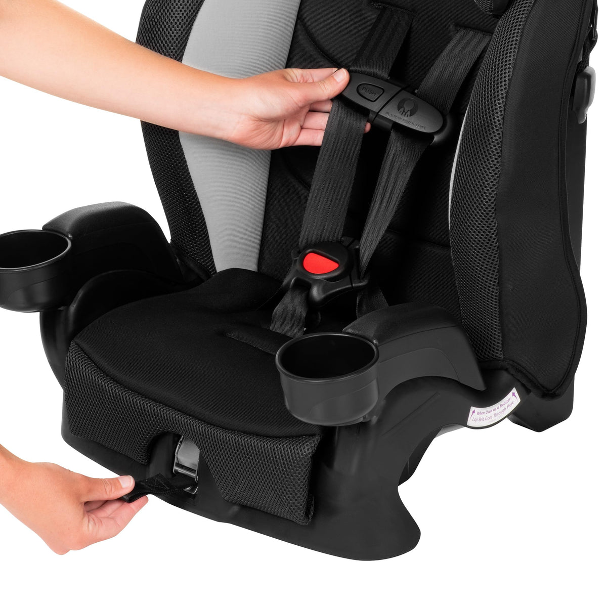 2-in-1 Booster Car Seat, Black Y3707