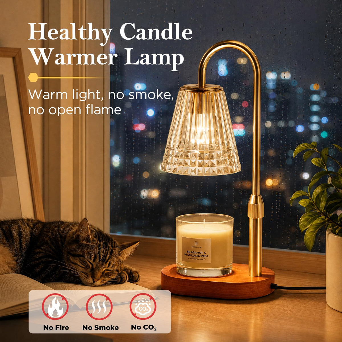 Candle Warmer Lamp with Timer I483044