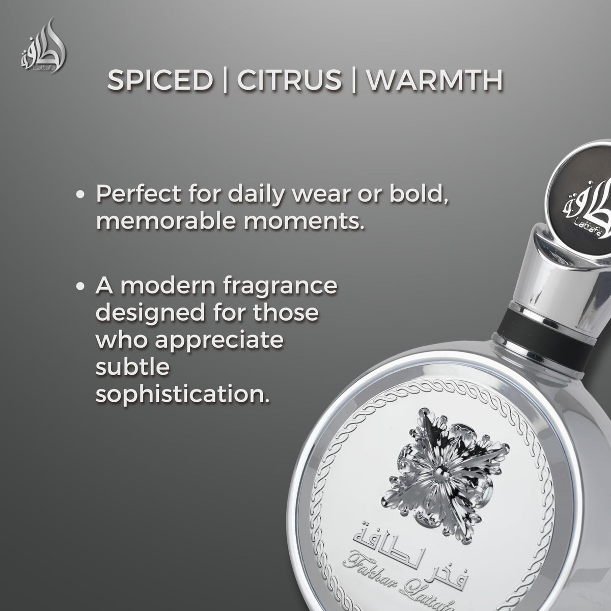 Citrus Spicy Aromatic Woody Eau de Parfum Spray 3.4 Ounce P298552