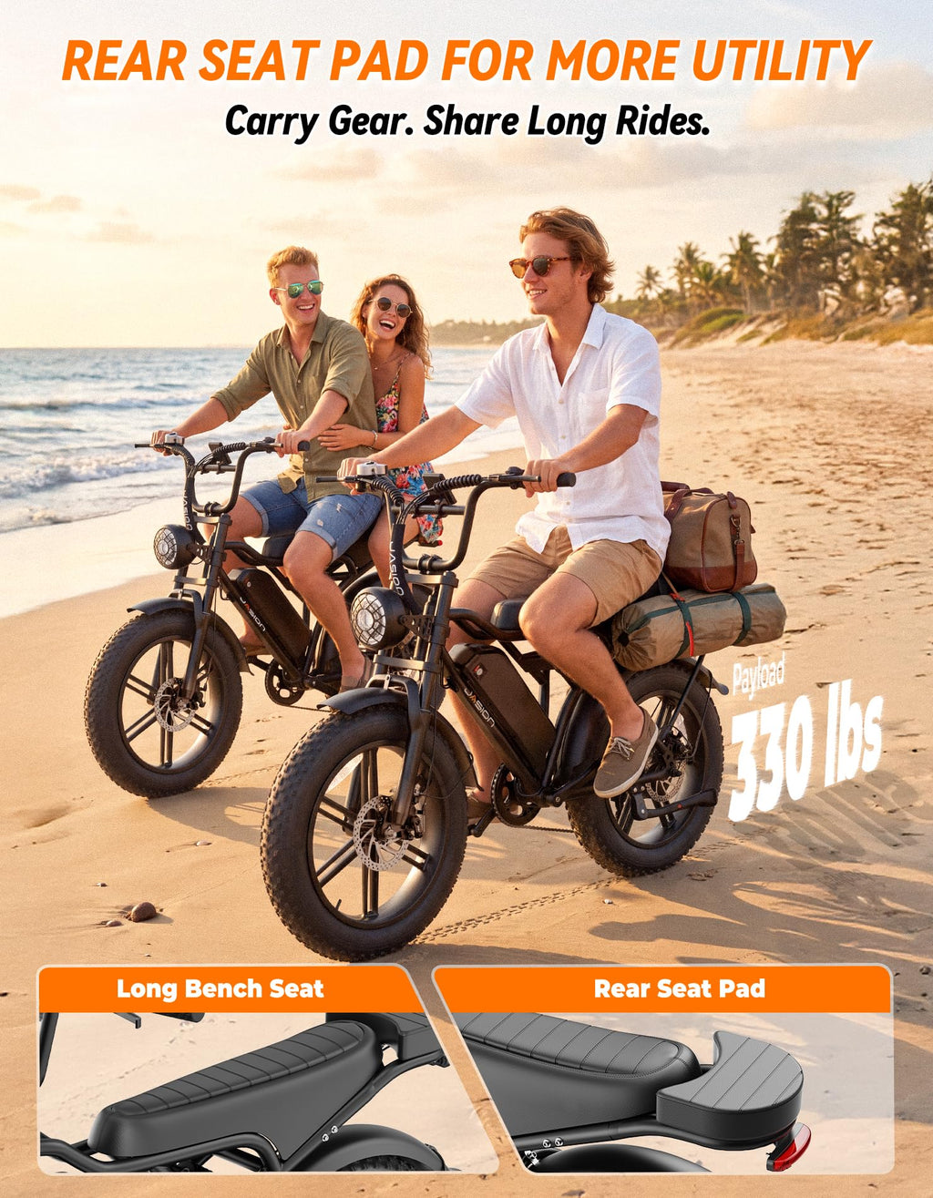 Electric Bike, 2000W Peak, Fat Tire H468391