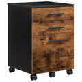 3 Drawer Wood File Cabinet Q5441