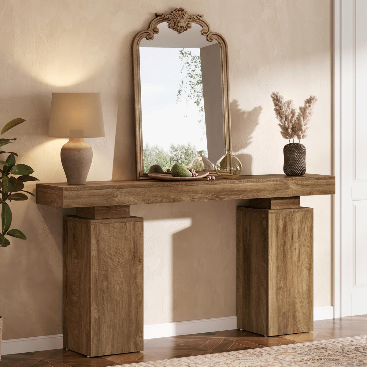 63-Inch Farmhouse Console Table K245085