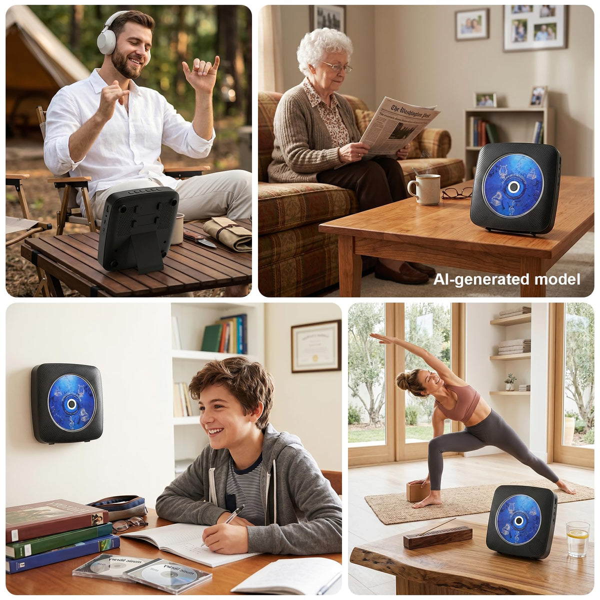 Portable Bluetooth CD Player S22734