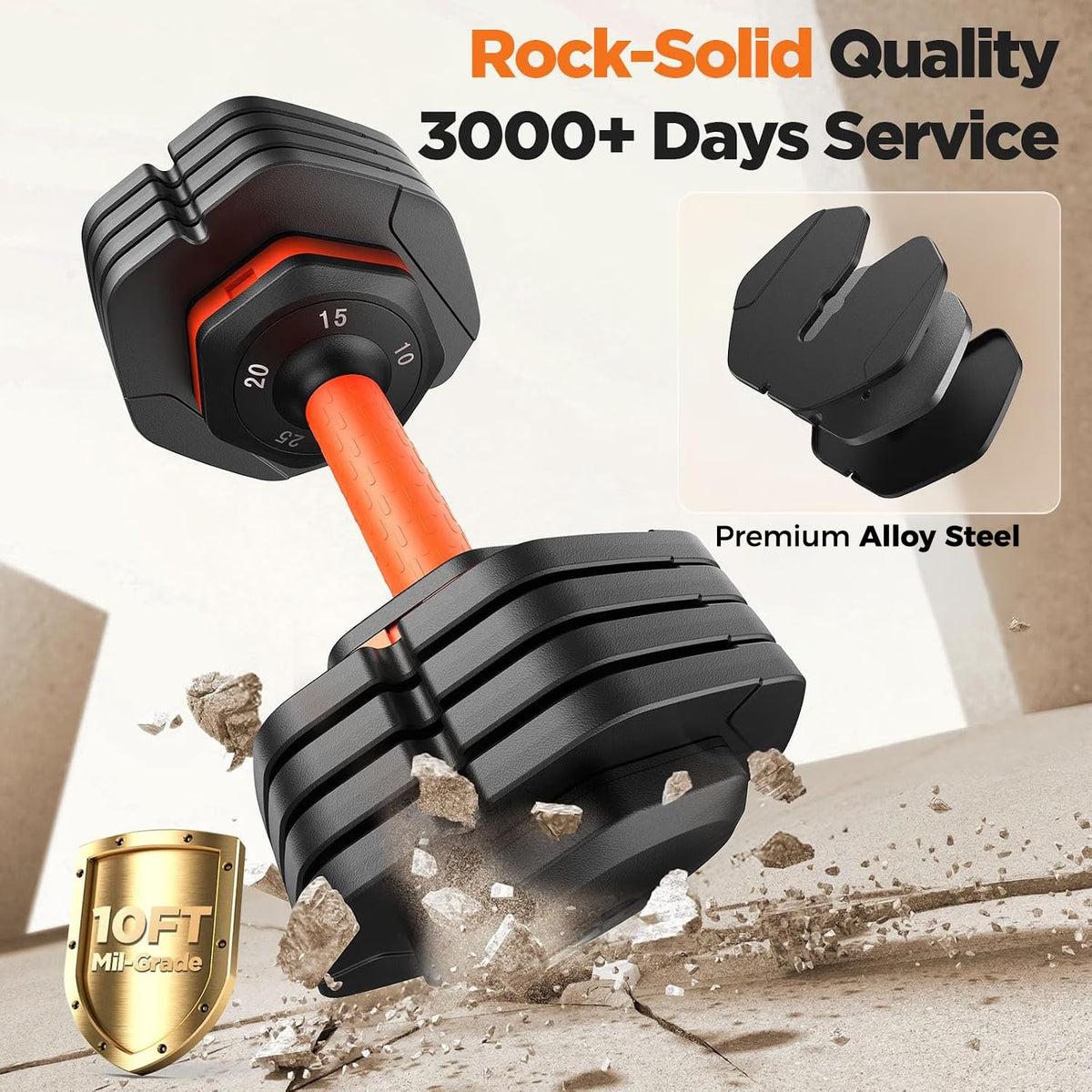 Adjustable Dumbbell Set of 2 with Storage Box W302