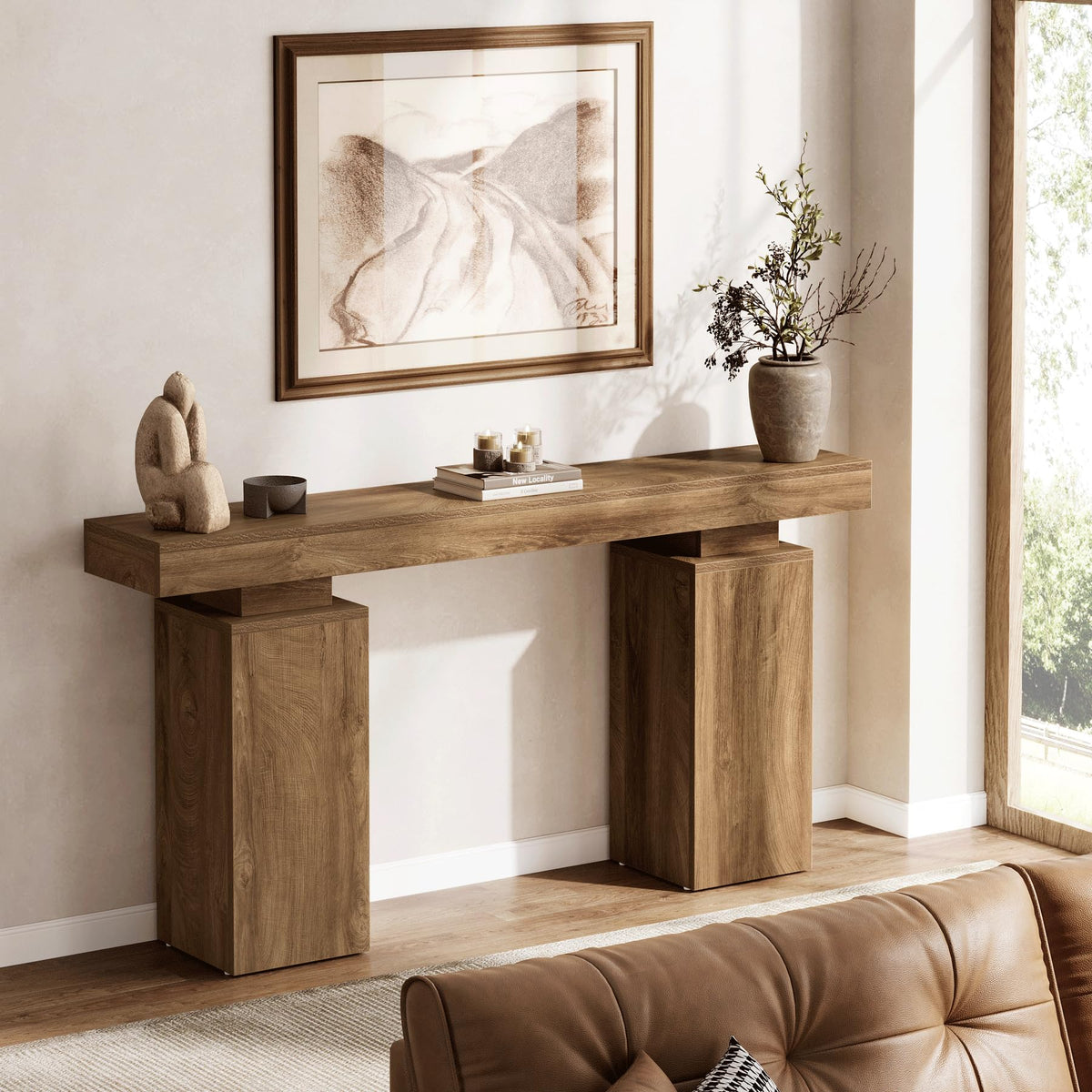 63-Inch Farmhouse Console Table K245085