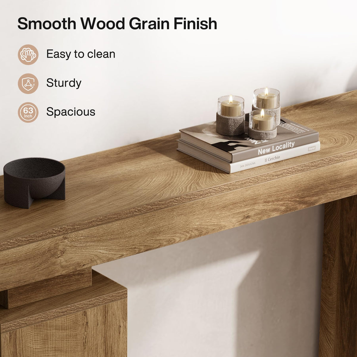 63-Inch Farmhouse Console Table K245085