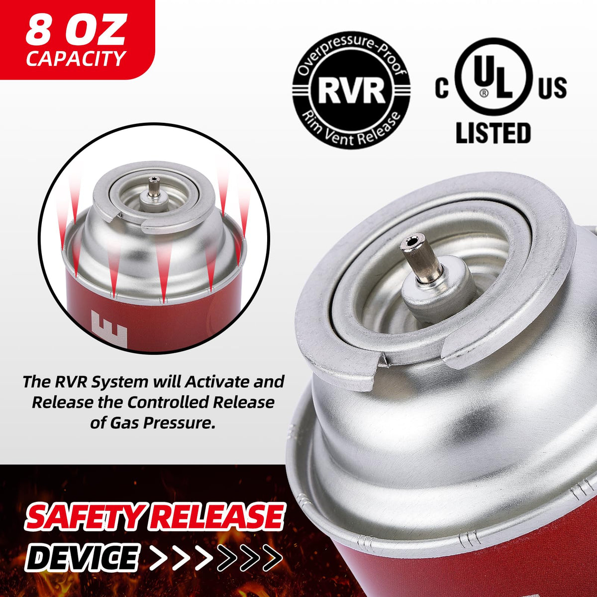 Butane Fuel Canisters 12 Pack E855