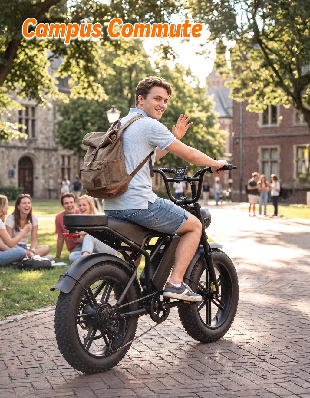 Electric Bike, 2000W Peak, Fat Tire H468391